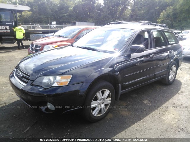 4S4BP62C757368944 - 2005 SUBARU LEGACY OUTBACK 2.5I LIMITED BLACK photo 2