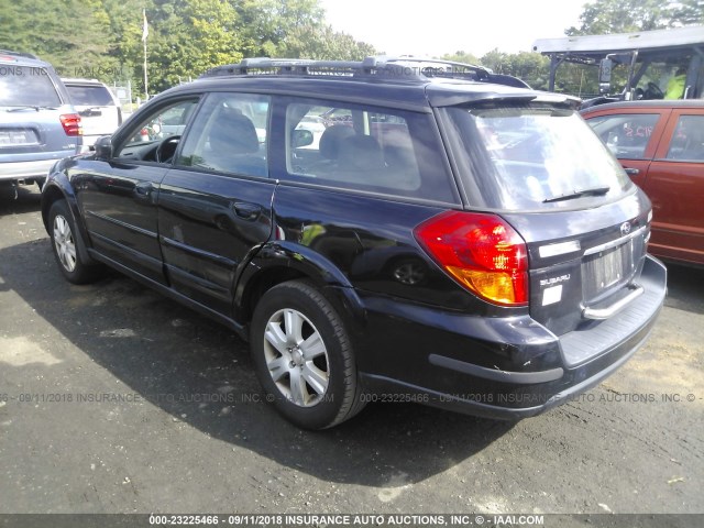 4S4BP62C757368944 - 2005 SUBARU LEGACY OUTBACK 2.5I LIMITED BLACK photo 3