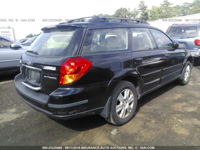 4S4BP62C757368944 - 2005 SUBARU LEGACY OUTBACK 2.5I LIMITED BLACK photo 4