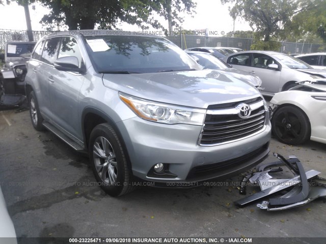 5TDZKRFH9FS056639 - 2015 TOYOTA HIGHLANDER LE/LE PLUS SILVER photo 1