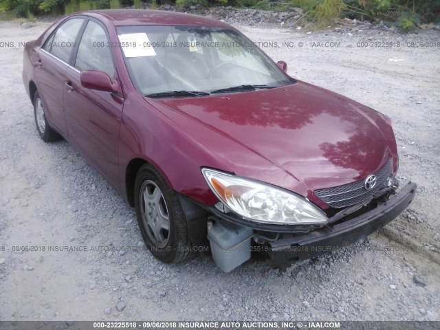 4T1BF32K23U035607 - 2003 TOYOTA CAMRY LE/XLE/SE RED photo 1