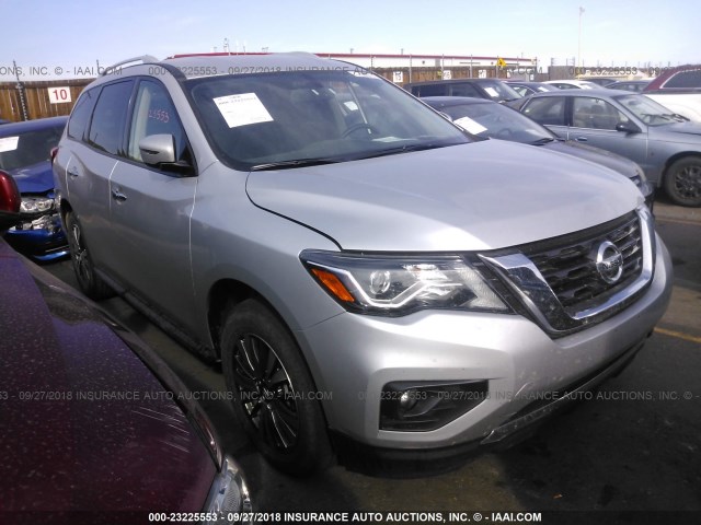 5N1DR2MM2JC615032 - 2018 NISSAN PATHFINDER S/SV/SL/PLATINUM SILVER photo 1