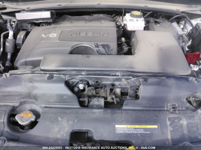 5N1DR2MM2JC615032 - 2018 NISSAN PATHFINDER S/SV/SL/PLATINUM SILVER photo 10