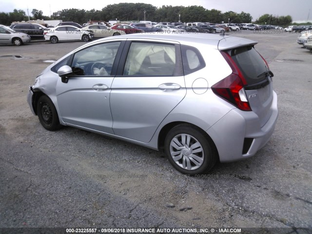 JHMGK5H5XGX023114 - 2016 HONDA FIT LX SILVER photo 3