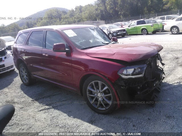 1C4RDJAG0EC591417 - 2014 DODGE DURANGO SXT RED photo 1