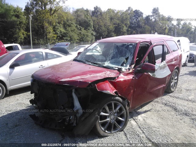 1C4RDJAG0EC591417 - 2014 DODGE DURANGO SXT RED photo 6