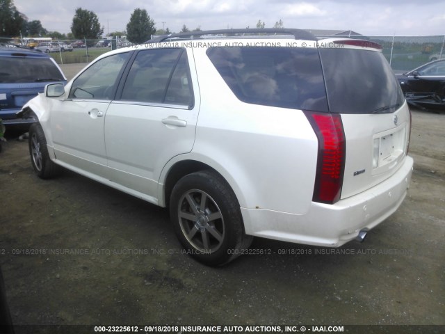 1GYDE63A640123666 - 2004 CADILLAC SRX WHITE photo 3