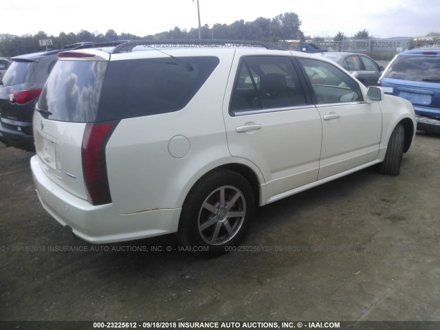 1GYDE63A640123666 - 2004 CADILLAC SRX WHITE photo 4