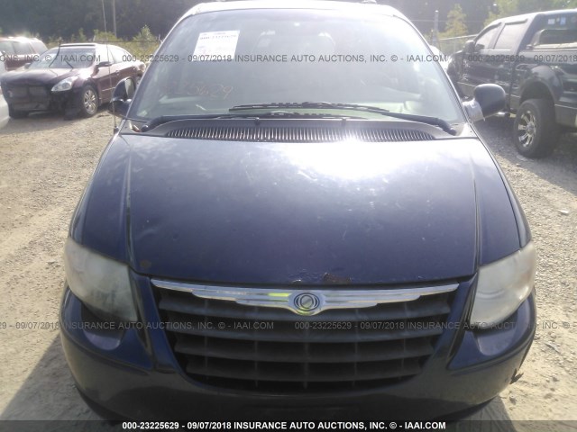 2C4GP54L75R468073 - 2005 CHRYSLER TOWN & COUNTRY TOURING BLUE photo 6