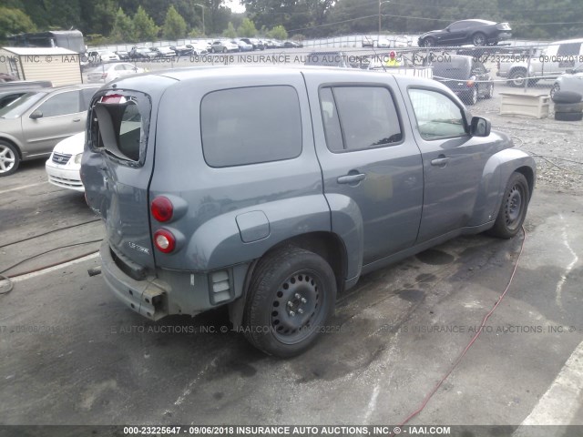 3GNCA13B59S597107 - 2009 CHEVROLET HHR LS Gris foto 4