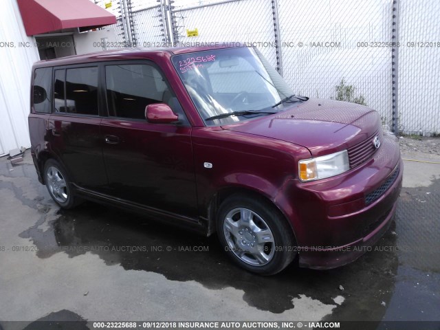 JTLKT324664079438 - 2006 TOYOTA SCION XB MAROON photo 1