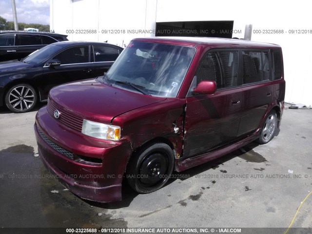JTLKT324664079438 - 2006 TOYOTA SCION XB Марун фото 2