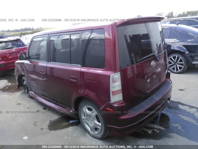 JTLKT324664079438 - 2006 TOYOTA SCION XB MAROON photo 3