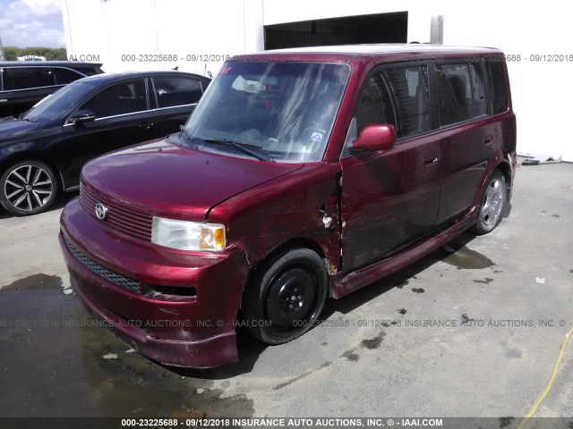 JTLKT324664079438 - 2006 TOYOTA SCION XB MAROON photo 6