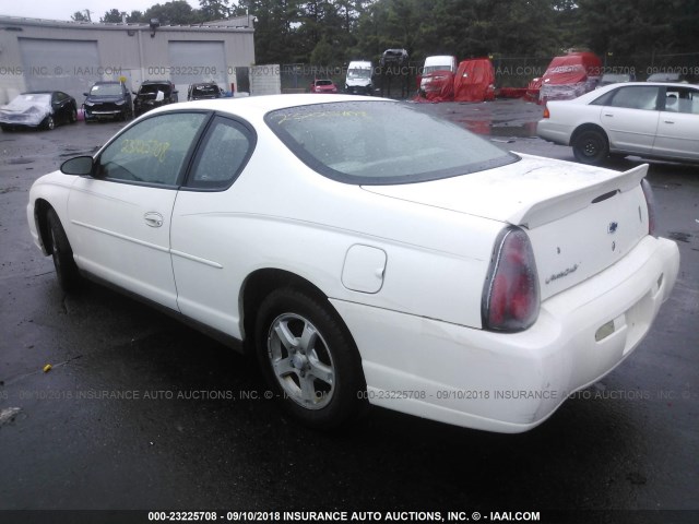 2G1WW12E939414369 - 2003 CHEVROLET MONTE CARLO LS WHITE photo 3