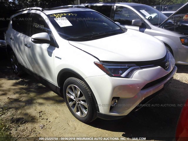 JTMDJREV0GD029766 - 2016 TOYOTA RAV4 HV LIMITED WHITE photo 1