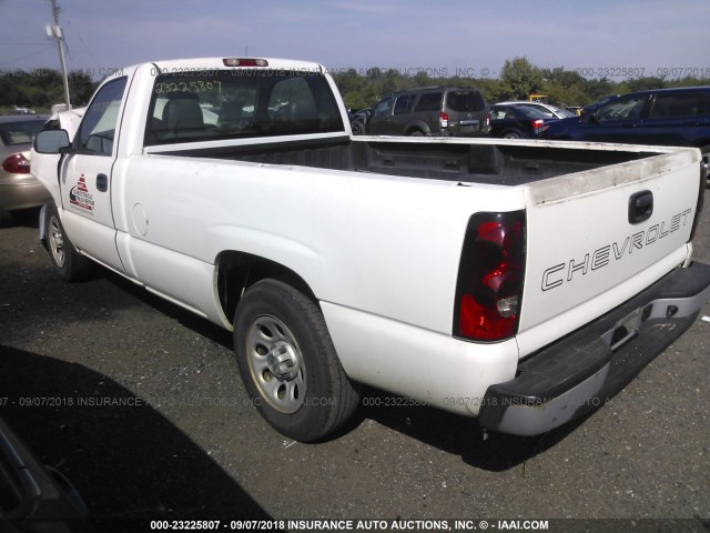 1GCEC14X97Z172446 - 2007 CHEVROLET SILVERADO C1500 CLASSIC WHITE photo 3