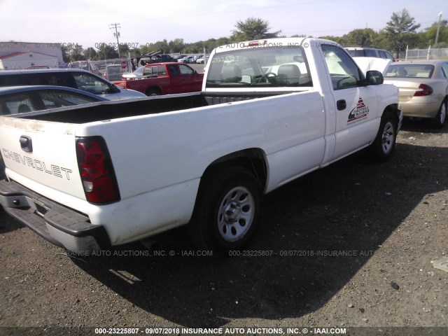 1GCEC14X97Z172446 - 2007 CHEVROLET SILVERADO C1500 CLASSIC WHITE photo 4