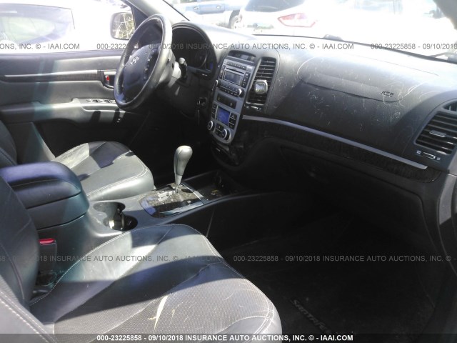 5NMSH13E38H137444 - 2008 HYUNDAI SANTA FE SE/LIMITED SILVER photo 5