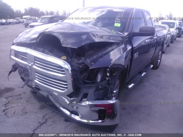 1C6RR6GT8FS589528 - 2015 RAM 1500 SLT GRAY photo 2