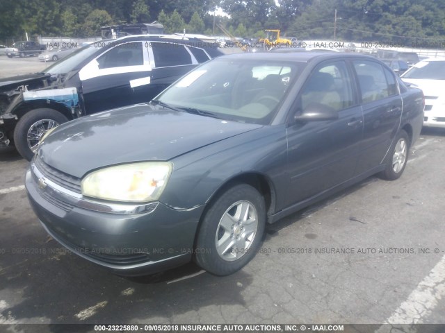 1G1ZT54845F291840 - 2005 CHEVROLET MALIBU LS ნაცრისფერი ფოტო 2