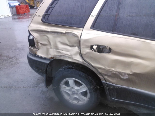 KM8SB12B84U758671 - 2004 HYUNDAI SANTA FE GL GOLD photo 6