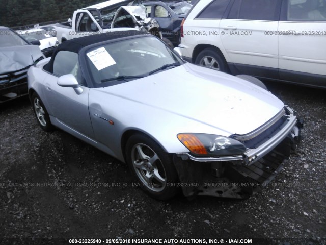 JHMAP11402T007859 - 2002 HONDA S2000 SILVER photo 1