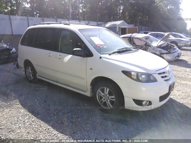 JM3LW28A450532533 - 2005 MAZDA MPV WAGON WHITE photo 1