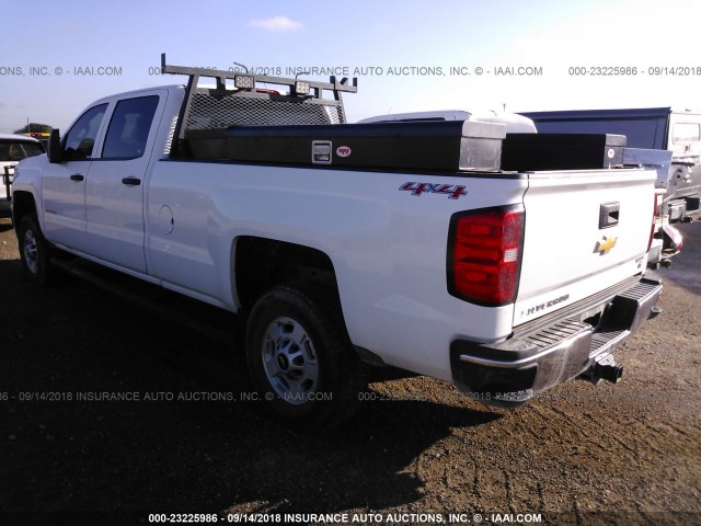 1GC1KVE86FF169116 - 2015 CHEVROLET SILVERADO K2500 HEAVY DUTY LT WHITE photo 3