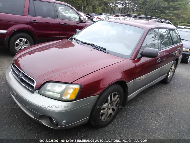 4S3BH675027629029 - 2002 SUBARU LEGACY OUTBACK AWP 栗色 照片 2