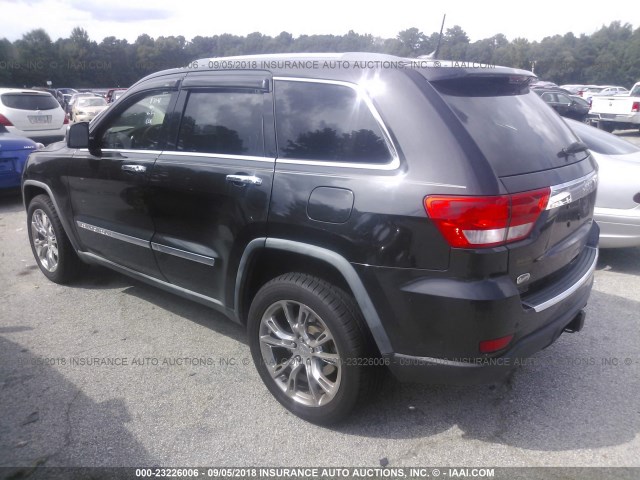 1J4RS6GGXBC558831 - 2011 JEEP GRAND CHEROKEE OVERLAND BLACK photo 3