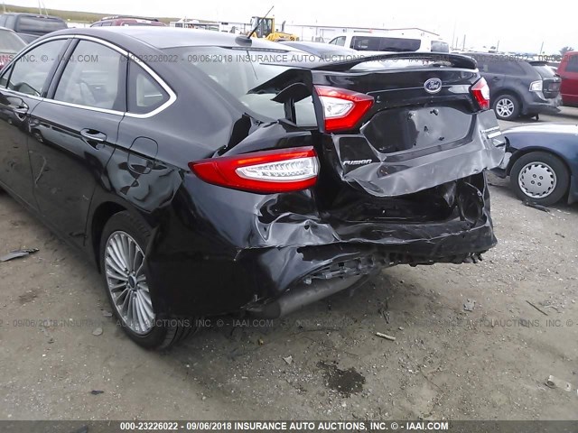 3FA6P0K91GR334068 - 2016 FORD FUSION TITANIUM BLACK photo 6