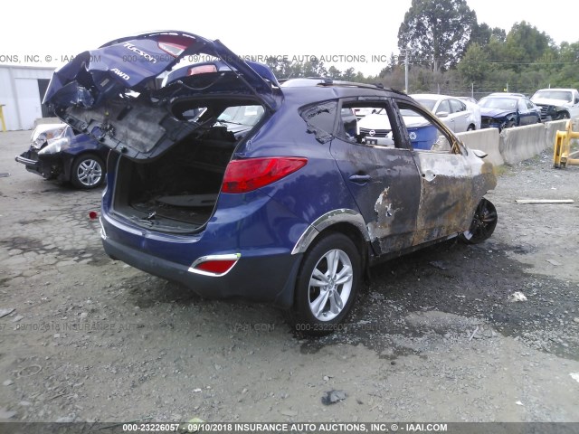 KM8JUCAC1DU585779 - 2013 HYUNDAI TUCSON GLS/LIMITED 蓝色 照片 4