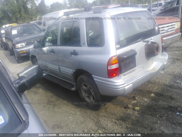 2CNBJ634816909681 - 2001 CHEVROLET TRACKER LT SILVER photo 3