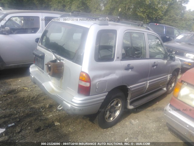 2CNBJ634816909681 - 2001 CHEVROLET TRACKER LT SILVER photo 4