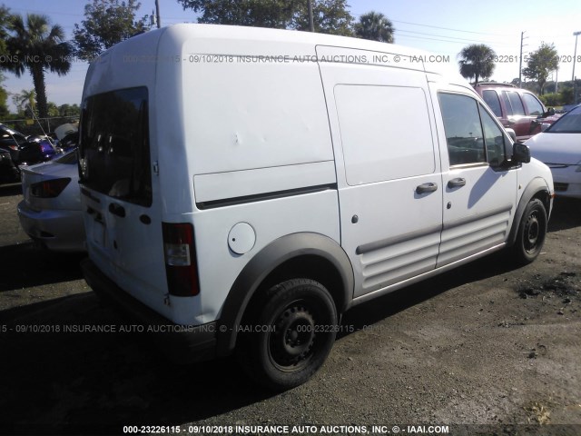 NM0LS7CN3BT069352 - 2011 FORD TRANSIT CONNECT XL WHITE photo 4