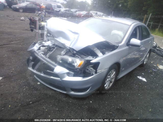 JA32V2FW9CU021345 - 2012 MITSUBISHI LANCER SE SILVER photo 2