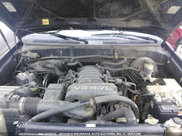 5TBBT44156S487690 - 2006 TOYOTA TUNDRA ACCESS CAB SR5 BLACK photo 10