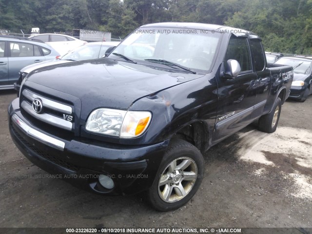 5TBBT44156S487690 - 2006 TOYOTA TUNDRA ACCESS CAB SR5 BLACK photo 2