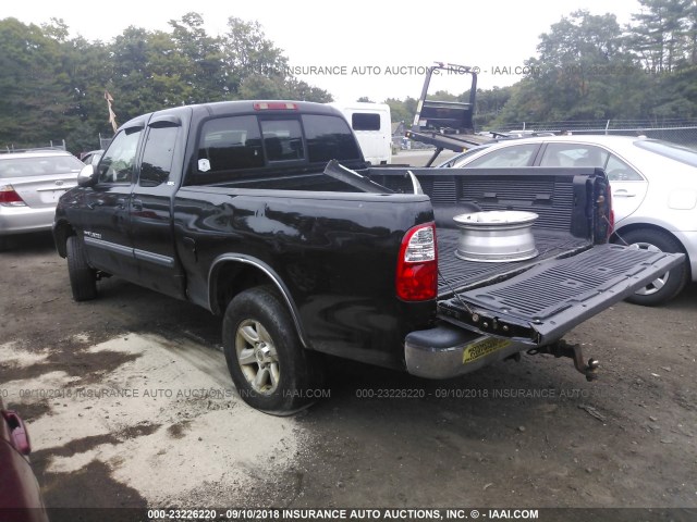 5TBBT44156S487690 - 2006 TOYOTA TUNDRA ACCESS CAB SR5 BLACK photo 3