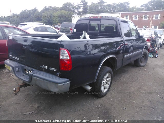 5TBBT44156S487690 - 2006 TOYOTA TUNDRA ACCESS CAB SR5 BLACK photo 4