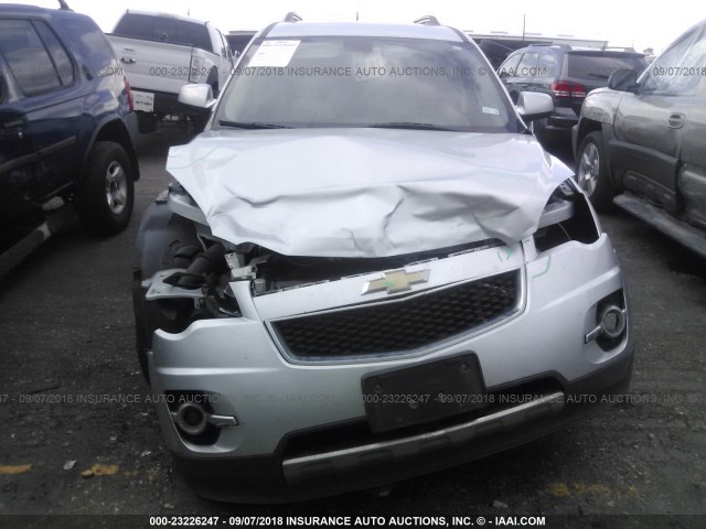 2CNFLFE54B6288698 - 2011 CHEVROLET EQUINOX LTZ SILVER photo 6