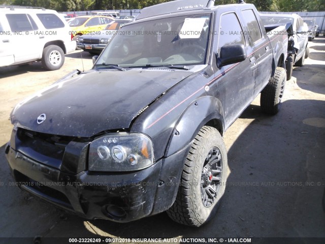 1N6ED27Y83C425760 - 2003 NISSAN FRONTIER CREW CAB XE/CREW CAB SE BLACK photo 2