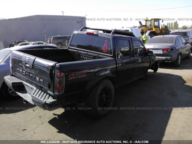 1N6ED27Y83C425760 - 2003 NISSAN FRONTIER CREW CAB XE/CREW CAB SE BLACK photo 4