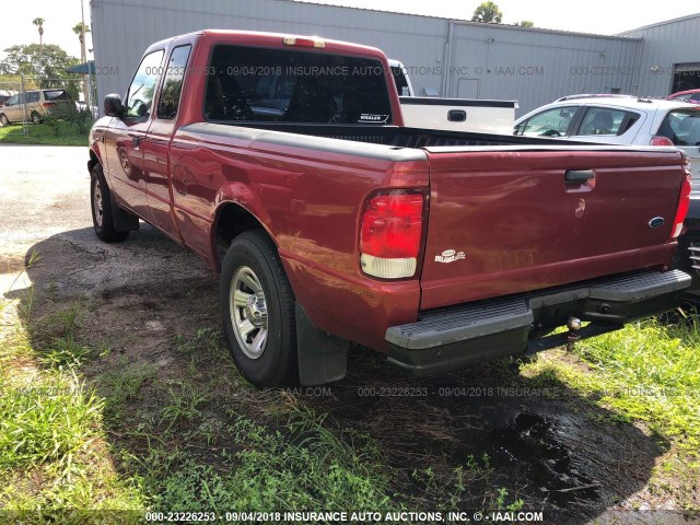 1FTYR14V6YTA33101 - 2000 FORD RANGER SUPER CAB RED photo 3