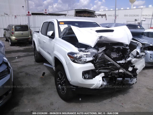 5TFAZ5CN1HX028553 - 2017 TOYOTA TACOMA DBL CAB/SR5/TRD SPORT/OR WHITE photo 1