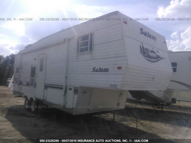 4X4FSMC273B012299 - 2003 SALEM 30 FT 5TH WHEEL  WHITE photo 1