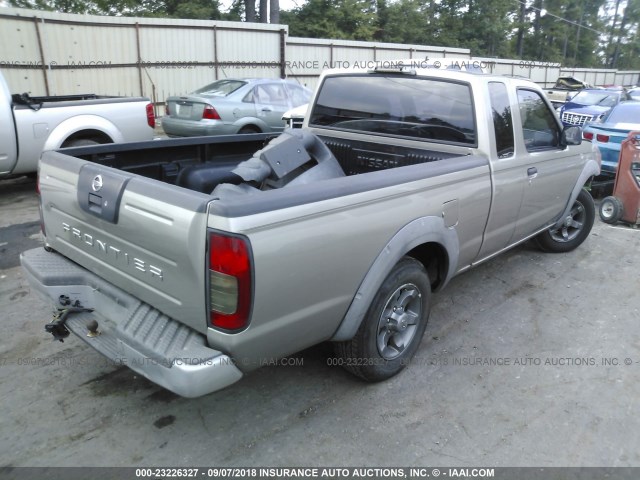 1N6DD26T54C421197 - 2004 NISSAN FRONTIER KING CAB XE SILVER photo 4