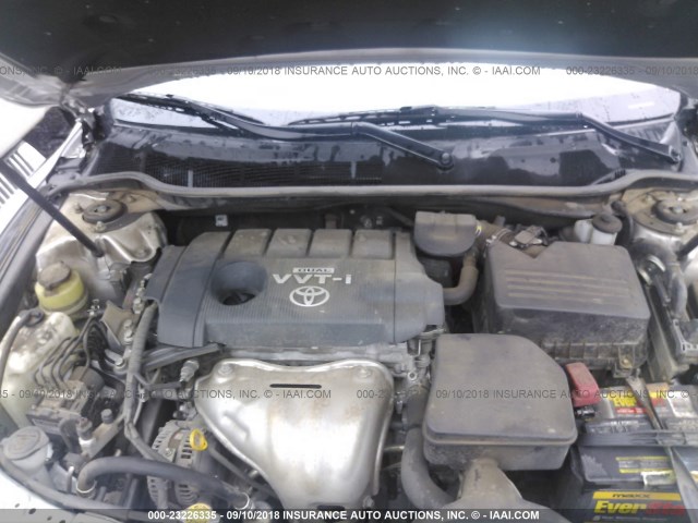 4T1BF3EK4AU078855 - 2010 TOYOTA CAMRY SE/LE/XLE SILVER photo 10