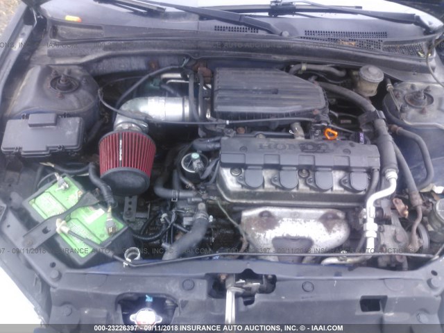 2HGES16304H601046 - 2004 HONDA CIVIC DX VP ლურჯი ფოტო 10